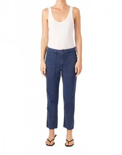 Amo Easy Army Trouser In Neptune In Blue
