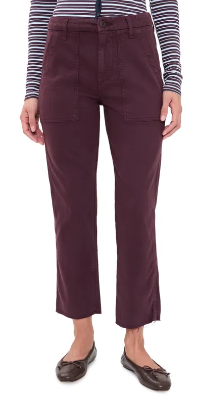 Amo Easy Army Trousers Mulberry In Purple
