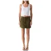 Amo Easy Slouch Skirt In Reseda In Green