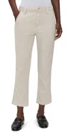 Amo Easy Trouser Relaxed Crop Straight Trousers Pumice In Gray