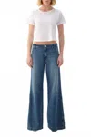 Amo Edith Wide Leg Trouser In Denim