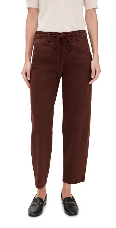 Amo Elaine Pants Cocoa In Burgundy
