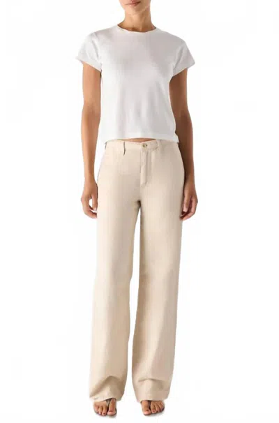 Amo Emma Wide Leg Pants In Dove In Neutral