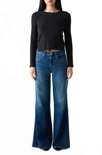 Amo Faith Flare Jeans In Attraction In Blue