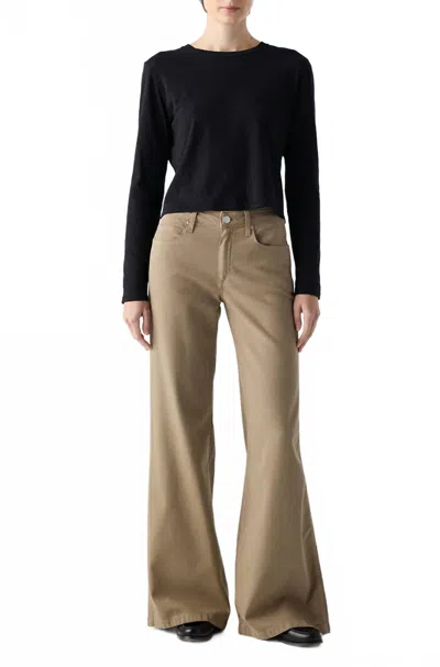 Amo Faith Flare Pants In Sand In Neutral