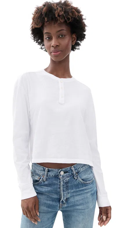 Amo Faye Henley Tee White