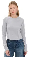 AMO FOXY TEE HEATHER GREY