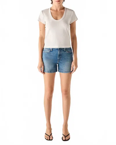 Amo Frankie Denim Short In Cascade In Blue