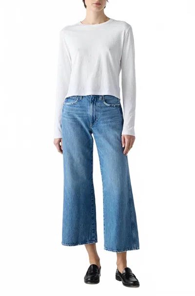 Amo Frida Crop Jeans In Smitten In Blue