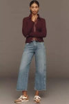 Amo Frida High-rise Crop Wide-leg Jeans In Brown