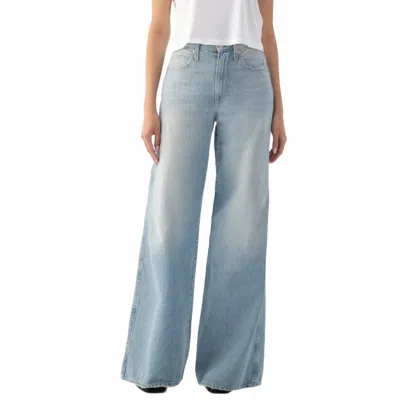 Amo Frida High Rise Wide Leg Jean In Honey In Blue