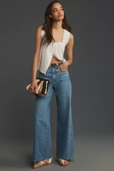 Amo Frida High-rise Wide-leg Jeans In Blue