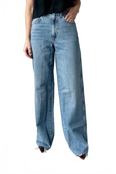 Amo Frida High Rise Wide Leg Jeans In Main Squeeze In Blue
