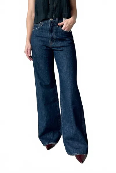 Amo Frida High Rise Wide Leg Jeans In Splendor In Blue