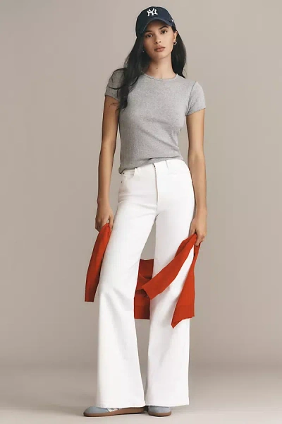 Amo Frida High-rise Wide Leg Jeans In White
