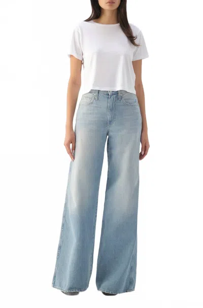 Amo Frida Wide Leg Jean In Honey In Blue