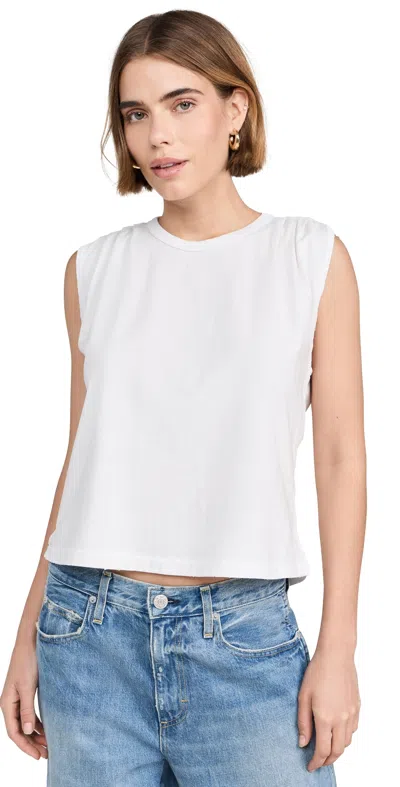 Amo Gerty Crop Tee Eggshell In White