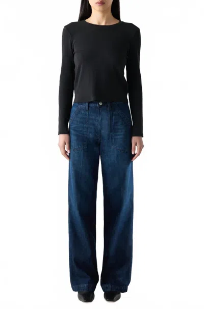 Amo Greta Straight Leg Trouser In Heartthrob In Black