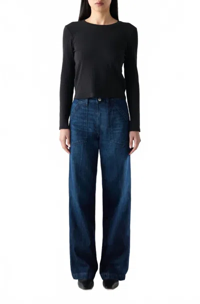 Amo Greta Trouser In Heartthrob In Blue