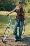 Amo Hattie High-rise Wide-leg Jeans In Blue