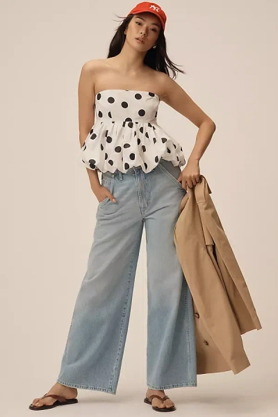 Amo Isabel High-rise Wide-leg Jeans In Blue