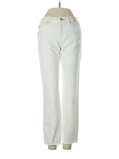 Pre-owned Amo Jeans In Ivory
