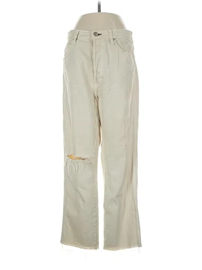 Pre-owned Amo Jeans In Ivory