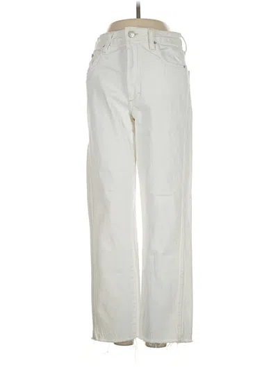 Pre-owned Amo Jeans In Ivory