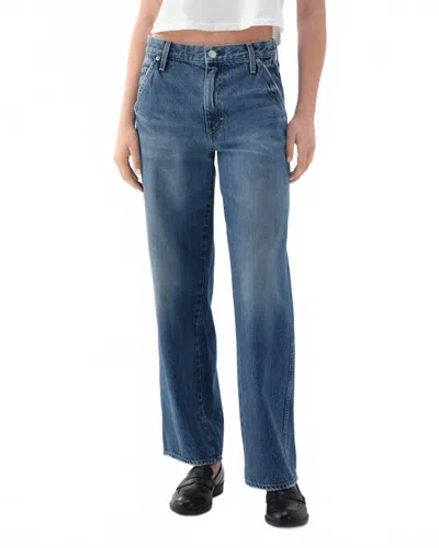 Amo Jocelyn Shaped Trouser In Two Timing In Blue