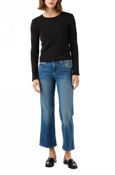 Amo Karla Crop Boot Jeans In Dearest In Brown