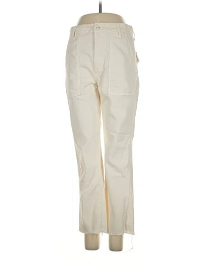 Pre-owned Amo Khaki Pant In Ivory