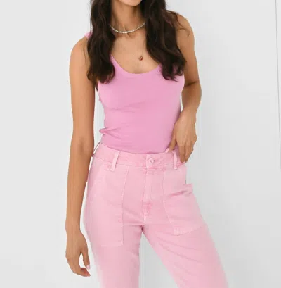 Amo Layering Tank In Peony In Red