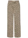 Amo Leopard-print Straight-leg Jeans