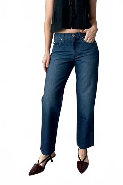 Amo Libby Mid Rise Slim Jeans In Mastermind In Blue