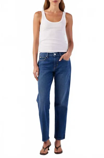 Amo Libby Straight Leg Jean In Mastermind In Blue
