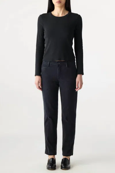 Amo Libby Straight Leg Trouser In Black