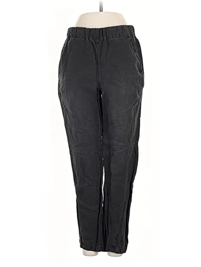 Pre-owned Amo Linen Pants In Black