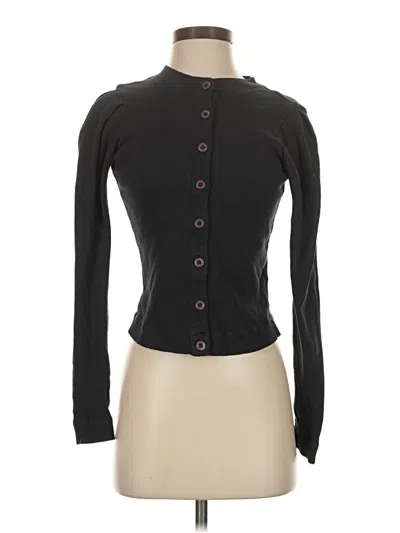 Pre-owned Amo Long Sleeve Blouse In Black