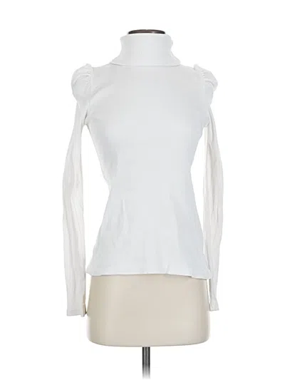 Pre-owned Amo Long Sleeve Turtleneck In White