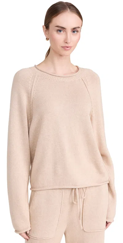 Amo Mara Lounge Sweater Camel In Brown