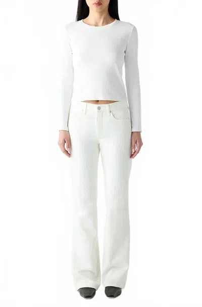 Amo Marcenia 90s Flashback Fit Jean In Eggshell In White