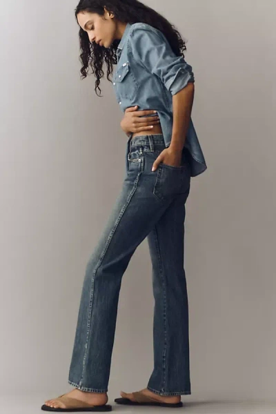Amo Marcenia High-rise Wide-leg Jeans In Blue