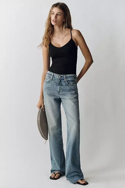 Amo Marcenia Mid-rise Wide-leg Jeans In Animal Print