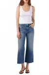 Amo Marjorie Wide Leg Jean In Dropout In Blue