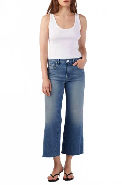 Amo Marjorie Wide Leg Jean In Dropout In Blue