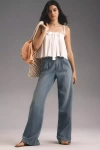 Amo Matilda Trouser Mid-rise Wide-leg Jeans In Blue