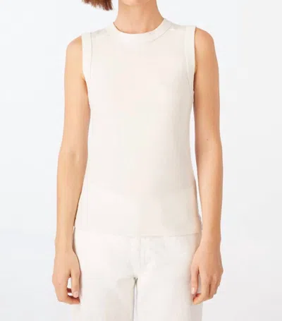 Amo Penny Tank Top In Eggshell In White