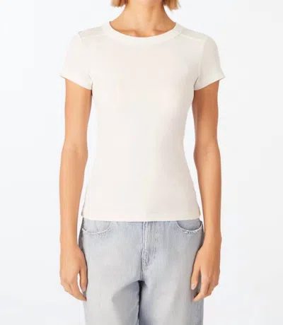 Amo Penny Tee In Eggshell In White
