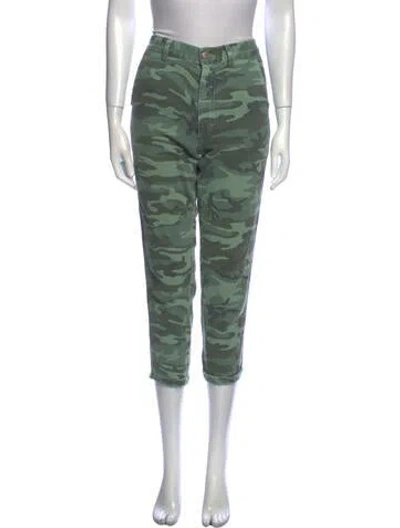 Pre-owned Amo Printed Skinny Leg Pants In Multi