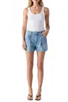 Amo Rebecca Denim Short In Nostalgia In Blue